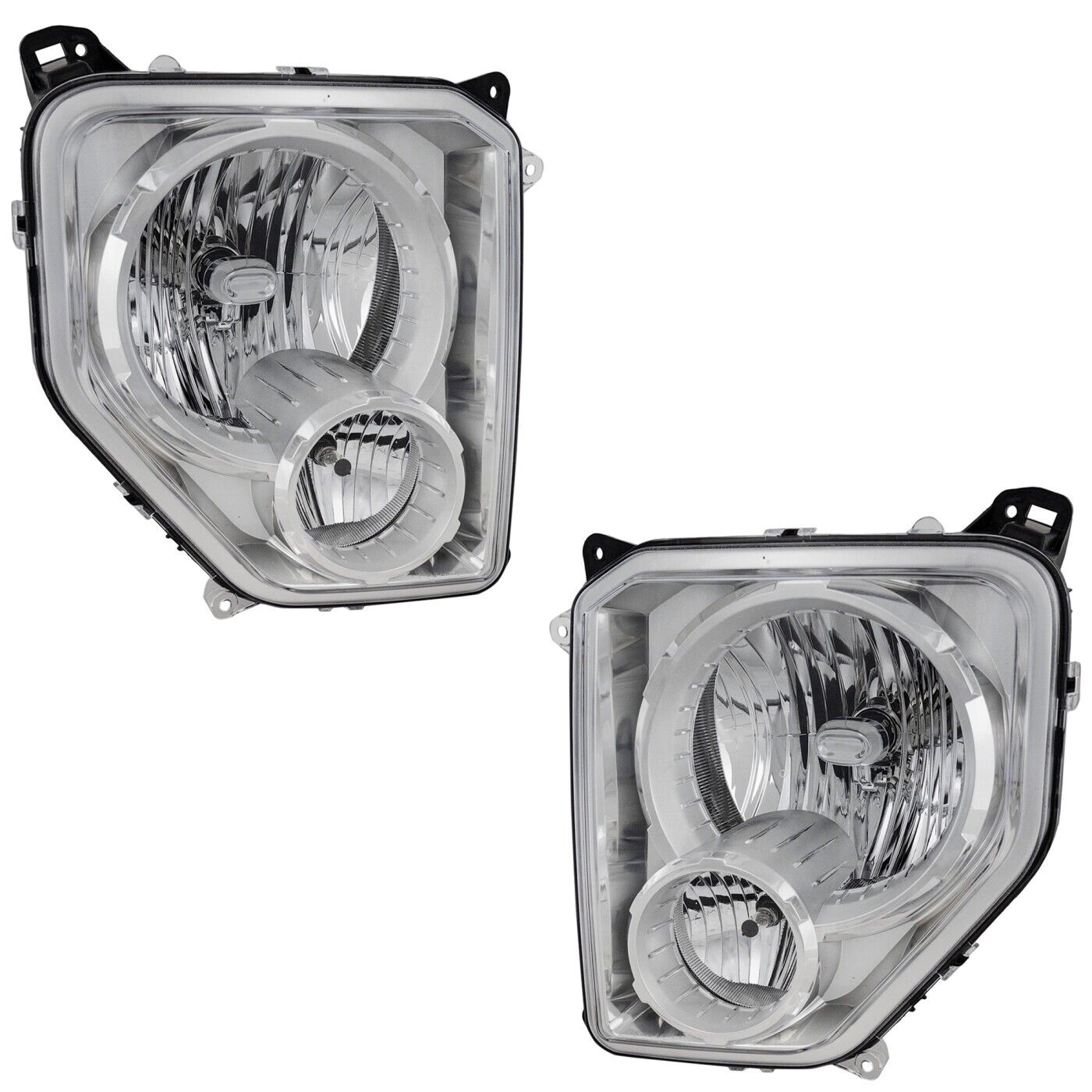 Headlight Set For 2008-2012 Jeep Liberty Left and Right With Fog Light 2Pc