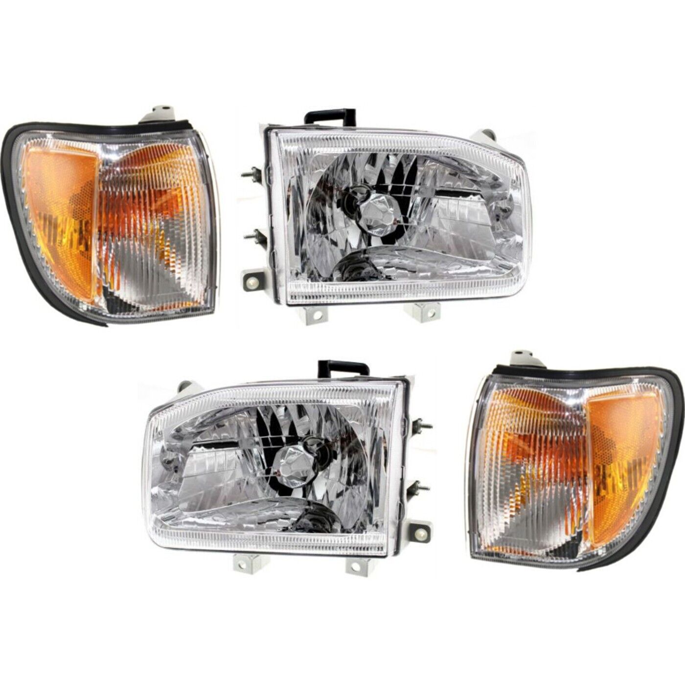 Headlight Corner Light Kit For 99-04 Nissan Pathfinder Left and Right With Bulb
