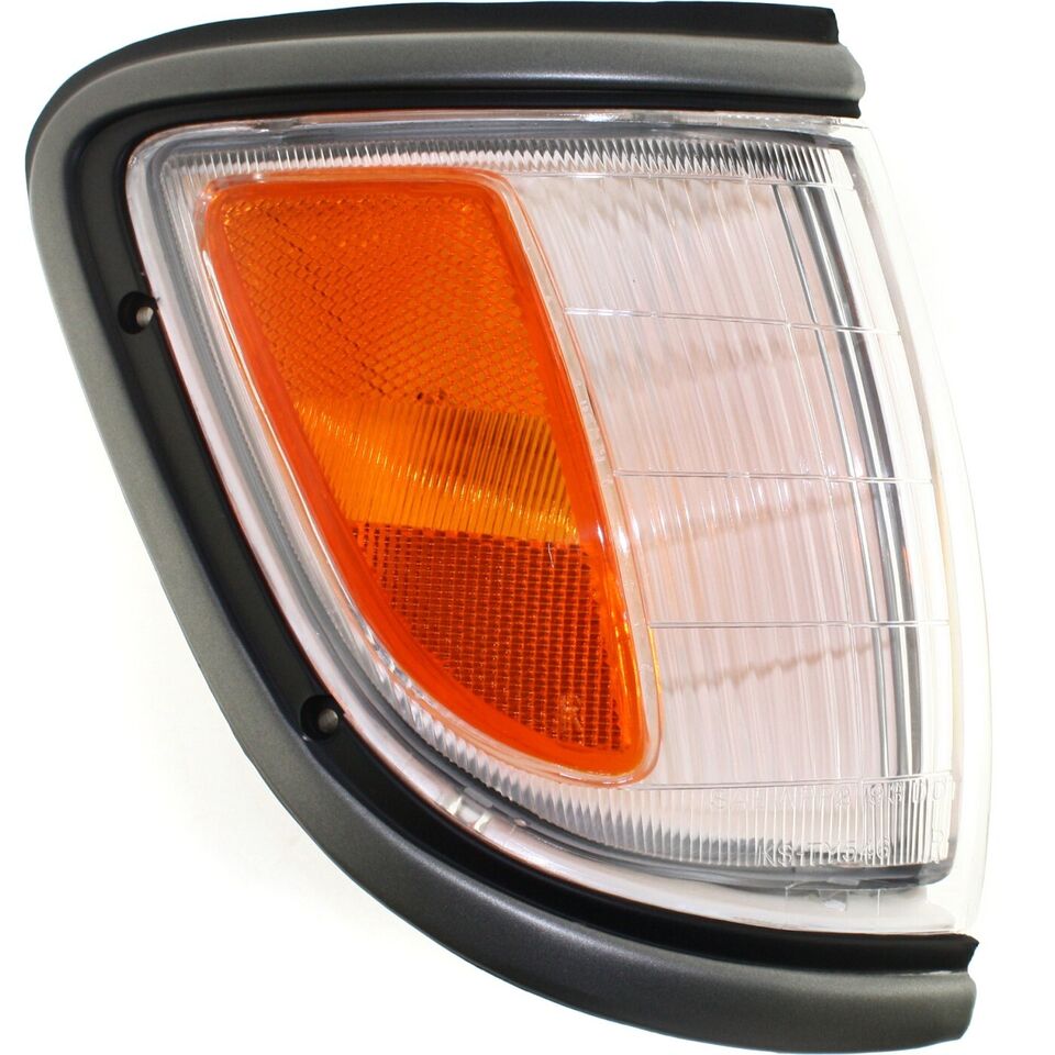 Corner Light Set For 1995-1996 Toyota Tacoma RWD 2WD With Bulb With Black Trim